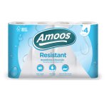 Papel de cocina amoos 2 capas 100 mm diametro x 224 mm alto 42g/m2 36 servicios paquete de 4 rollos