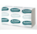 Toalla secamanos amoos industrial 2 capas 32g/m2 21x22 cm caja de 20 paquetes de 142 unidades