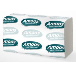 Toalla secamanos amoos industrial 2 capas 32g/m2 21x22 cm caja de 20 paquetes de 142 unidades