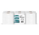 Papel higienico amoos jumbo industrial 2 capas 30g/m2 paquete de 12 rollos