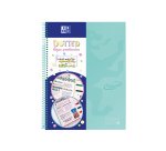Cuaderno espiral oxford europeanbook 0 school touch tapa extradura din a4+ 80 hojas puntos verde menta