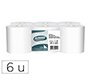 Papel secamanos amoos industrial 2 capas 32g/m2 blanco 90 m paquete de 6 rollos