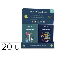 Cuaderno rubio entrena tu mente activarte expositor sobremesa 10 unidades n 1 y 10 unidades n 2