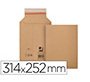 Sobre para envios q-connect carton 100% reciclado y reciclable cierre autoadhesivo314x252x72 mm color kraft