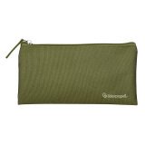 Estuche portatodo liderpapel plano ancho una cremallera 200x100 mm verde militar