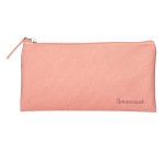 Estuche portatodo liderpapel plano ancho una cremallera 200x100 mm rosa