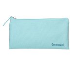 Estuche portatodo liderpapel plano ancho una cremallera 200x100 mm azul celeste