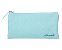 Estuche portatodo liderpapel plano ancho una cremallera 200x100 mm azul celeste