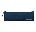 Estuche portatodo liderpapel plano estrecho una cremallera 200x60 mm azul marino