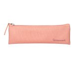 Estuche portatodo liderpapel plano estrecho una cremallera 200x60 mm rosa