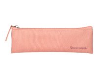 Estuche portatodo liderpapel plano estrecho una cremallera 200x60 mm rosa