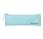 Estuche portatodo liderpapel plano estrecho una cremallera 200x60 mm azul celeste