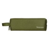 Estuche portatodo liderpapel classic rectangular con asa 210x70mm verde militar