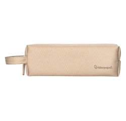 Estuche portatodo liderpapel classic rectangular con asa 210x70mm crema
