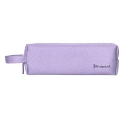 Estuche portatodo liderpapel classic rectangular con asa 210x70mm lila