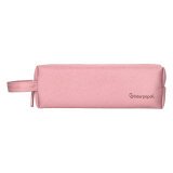 Estuche portatodo liderpapel classic rectangular con asa 210x70mm rosa