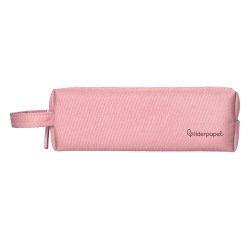 Estuche portatodo liderpapel classic rectangular con asa 210x70mm rosa