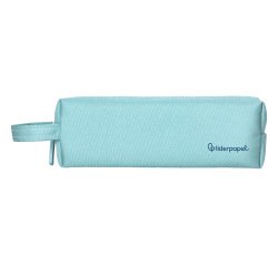 Estuche portatodo liderpapel classic rectangular con asa 210x70mm azul celeste