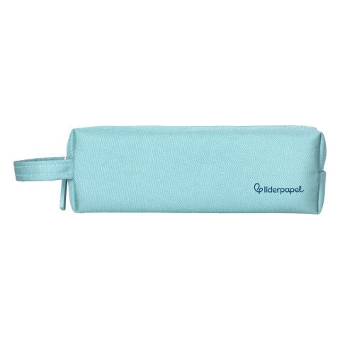 Estuche portatodo liderpapel classic rectangular con asa 210x70mm azul celeste