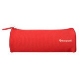 Estuche portatodo liderpapel classic cilindrico ancho 210x70mm rojo