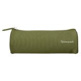 Estuche portatodo liderpapel classic cilindrico ancho 210x70mm verde militar