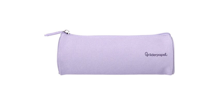 Estuche portatodo liderpapel classic cilindrico ancho 210x70mm lila