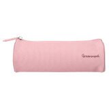 Estuche portatodo liderpapel classic cilindrico ancho 210x70mm rosa