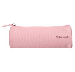 Estuche portatodo liderpapel classic cilindrico ancho 210x70mm rosa