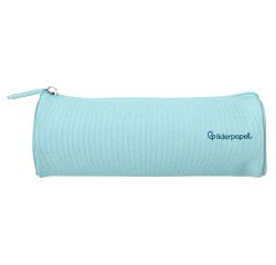 Estuche portatodo liderpapel classic cilindrico ancho 210x70mm azul celeste