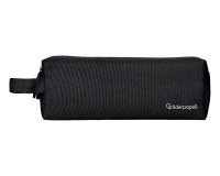 Estuche portatodo liderpapel classic rectangular con asa 2 cremalleras 210 x80mm negro