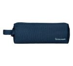 Estuche portatodo liderpapel classic rectangular con asa 2 cremalleras 210 x80mm azul marino