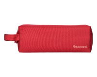 Estuche portatodo liderpapel classic rectangular con asa 2 cremalleras 210 x80mm rojo