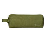 Estuche portatodo liderpapel classic rectangular con asa 2 cremalleras 210 x80mm verde militar