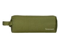Estuche portatodo liderpapel classic rectangular con asa 2 cremalleras 210 x80mm verde militar
