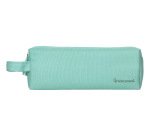 Estuche portatodo liderpapel classic rectangular con asa 2 cremalleras 210 x80mm verde manzana