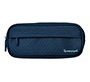 Estuche portatodo liderpapel classic ovalado 2 cremalleras con bolsillo delantero 210x90mm azul marino