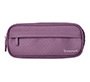 Estuche portatodo liderpapel classic ovalado 2 cremalleras con bolsillo delantero 210x90mm morado empolvado