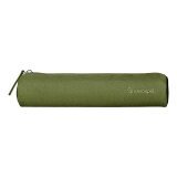 Estuche portatodo liderpapel slim cilindrico 220x45mm verde militar