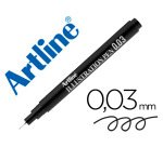 Rotulador artline calibrado micrometrico negro illustration pen ek-2803iln punta poliacetal 0,03mm