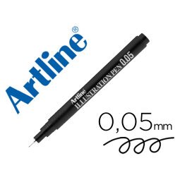 Rotulador artline calibrado micrometrico negro illustration pen ek-2805iln punta poliacetal 0,05mm