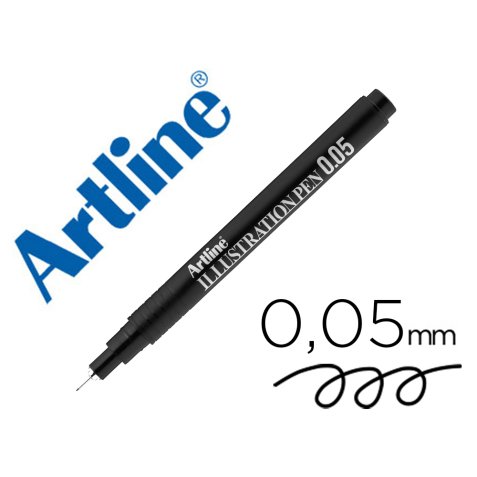 Rotulador artline calibrado micrometrico negro illustration pen ek-2805iln punta poliacetal 0,05mm