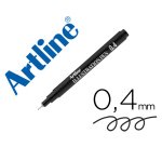 Rotulador artline calibrado micrometrico negro illustration pen ek-284iln punta poliacetal 0,4mm