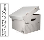 Cajòn contenedor liderpapel cartón automático para 3 cajas archivo definitivo folio / 4 archivadores a-z 387x333x260mm