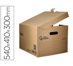 Cajon contenedor liderpapel carton manual para 5 cajas archivo definitivo folio / 6 archivadores a-z 540x410x300mm