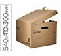 Cajon contenedor liderpapel carton manual para 5 cajas archivo definitivo folio / 6 archivadores a-z 540x410x300mm