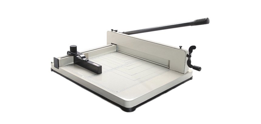 Guillotina q-connect kf14297 manual profesional largo del corte 430 mm capacidad 400 hojas