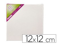Bastidor liderpapel lienzo grapado trasero algodon 100% 12x12 cm