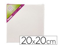 Bastidor liderpapel lienzo grapado trasero algodon 100% 20x20 cm
