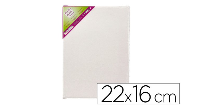 Bastidor liderpapel 1f lienzo grapado trasero algodon 100% 22x16 cm gramaje 280g/m2