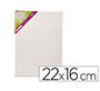 Bastidor liderpapel 1f lienzo grapado trasero algodon 100% 22x16 cm gramaje 280g/m2